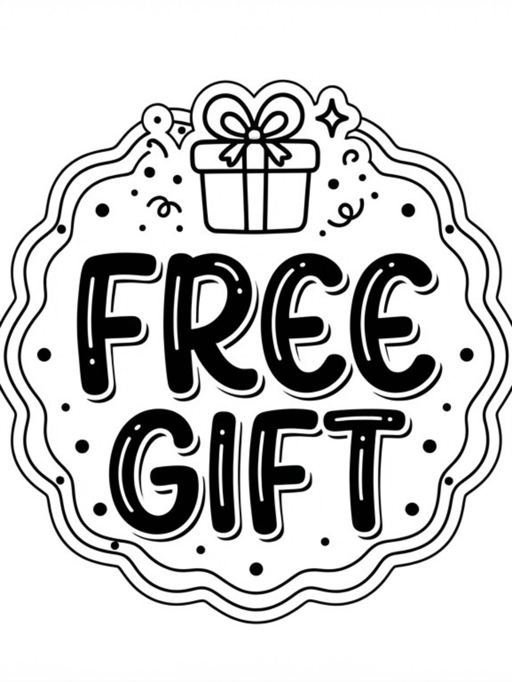 50 Free Gift Stickers 2"X2"